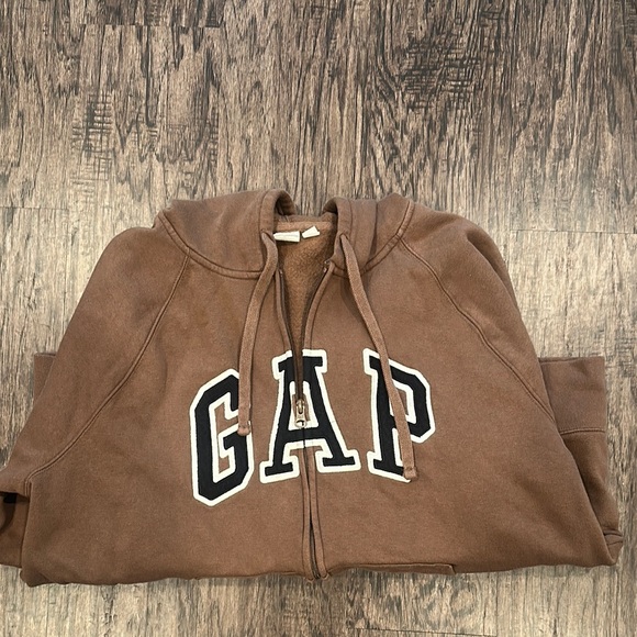 GAP Brown Zip-Up With Hood - Picture 4 of 5